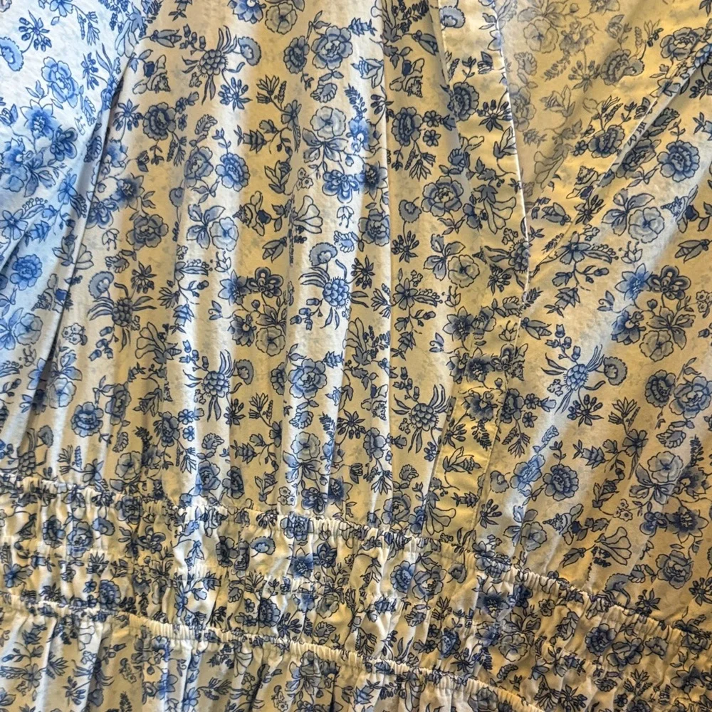 Crown & Ivy Blue Floral Maxi Dress - Picture 2 of 2